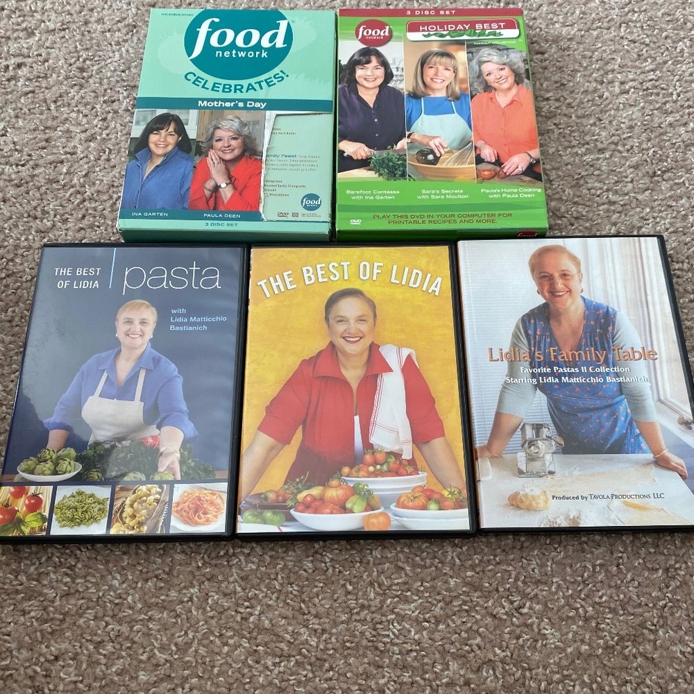 🎉🔥HOT HOLIDAY BUNDLE 🥘 9 Food Network DVDs 🥘